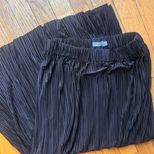 NEW Samsoe Women's Black Uma Flowy Wrinkled Skirt